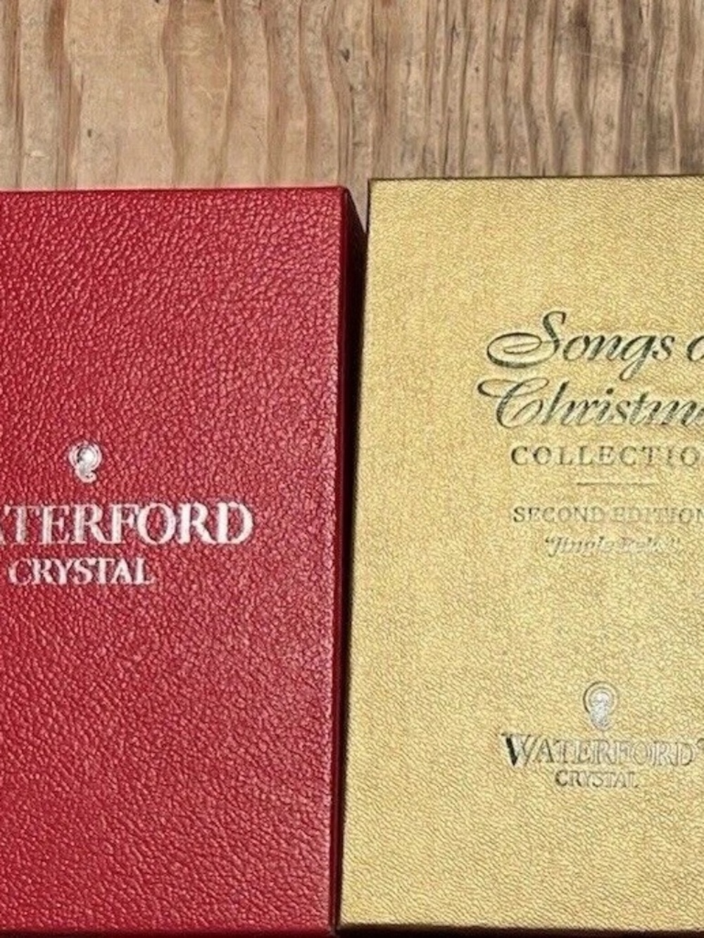 Lot Of 2 Waterford Crystal Bells, Songs Of Christmas Collection 1996-1997Vintage